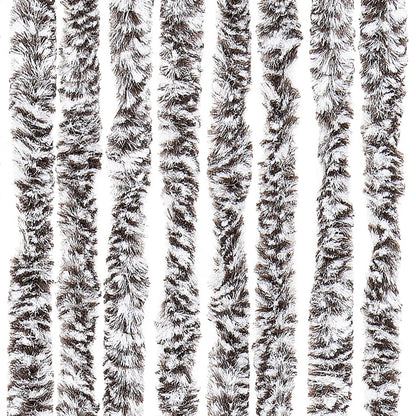 Fly Curtain Brown and Beige 100x230 cm Chenille