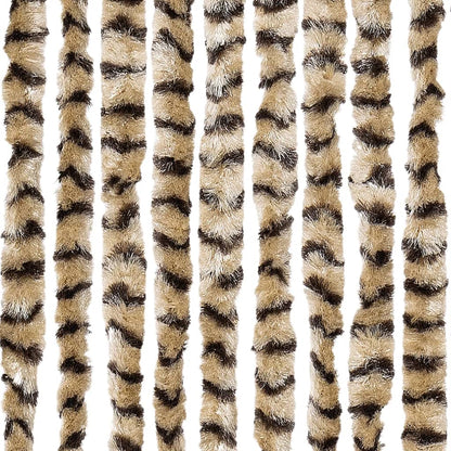 Fly Curtain Beige and Brown 100x200 cm Chenille