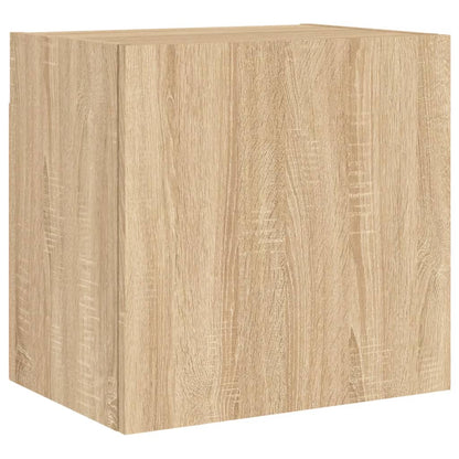 4 Piece TV Wall Units Sonoma Oak Engineered Wood