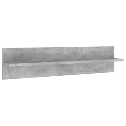 5 Piece TV Wall Units with LED Concrete Grey Engineered Wood