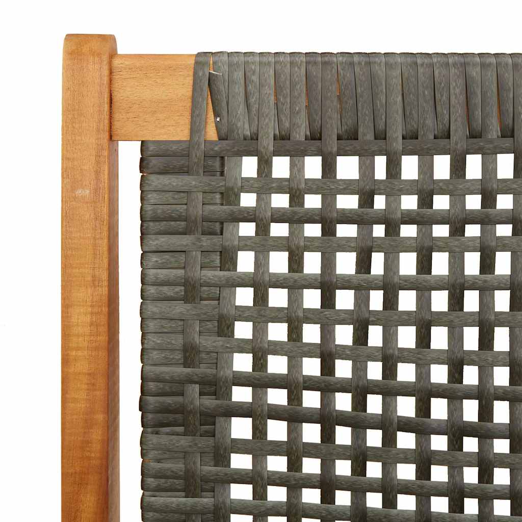 Garden Furniture Grey 122 x 78 x 73cm Solid Acacia wood
