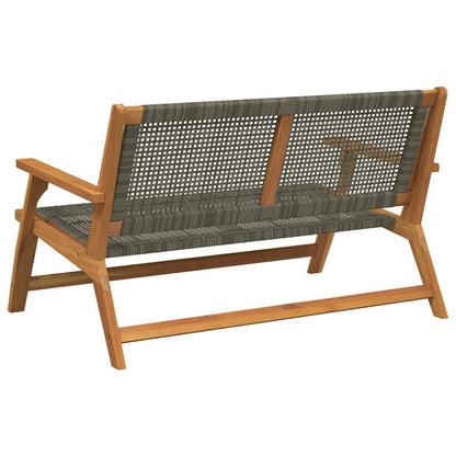 Garden Furniture Grey 122 x 78 x 73cm Solid Acacia wood
