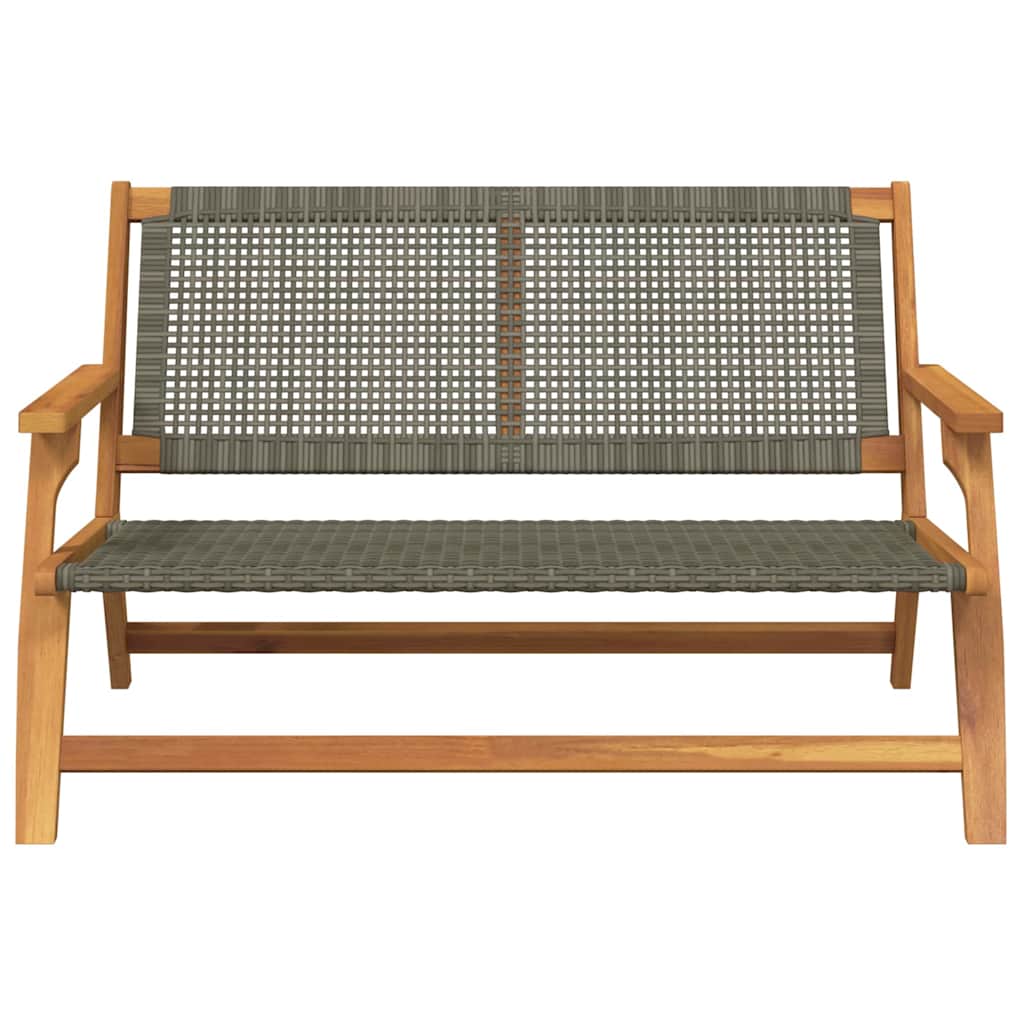 Garden Furniture Grey 122 x 78 x 73cm Solid Acacia wood
