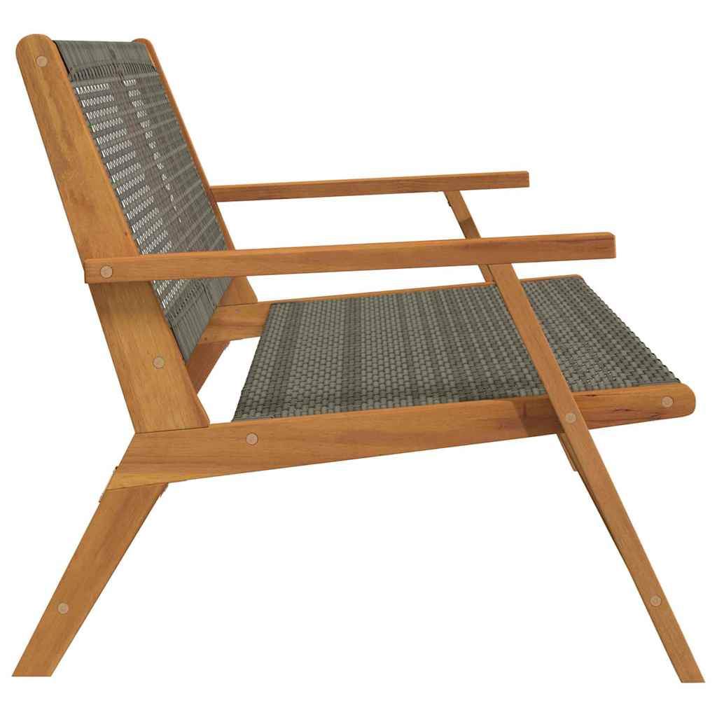 Garden Furniture Grey 122 x 78 x 73cm Solid Acacia wood