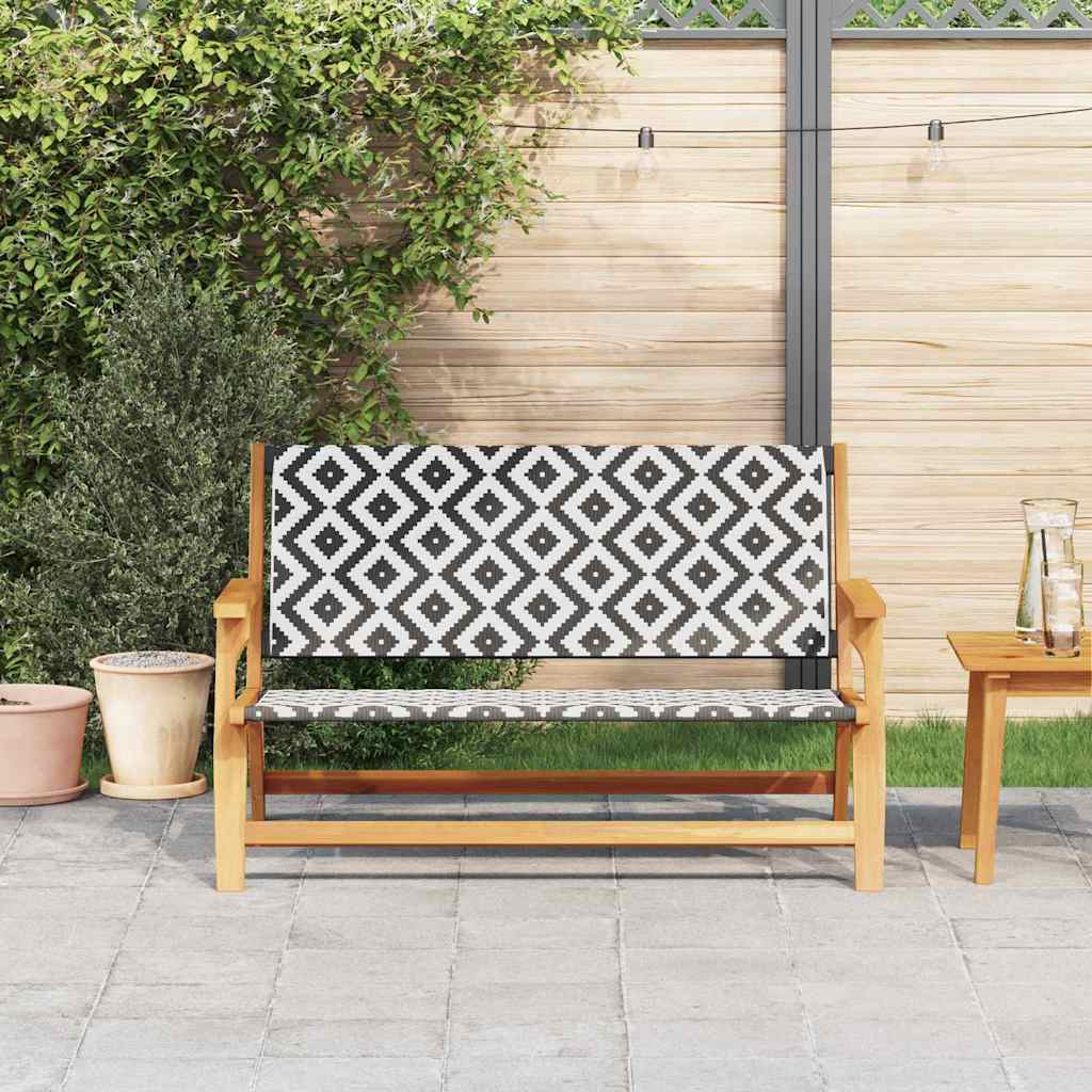 Garden Furniture White 122 x 78 x 73cm Solid Acacia wood