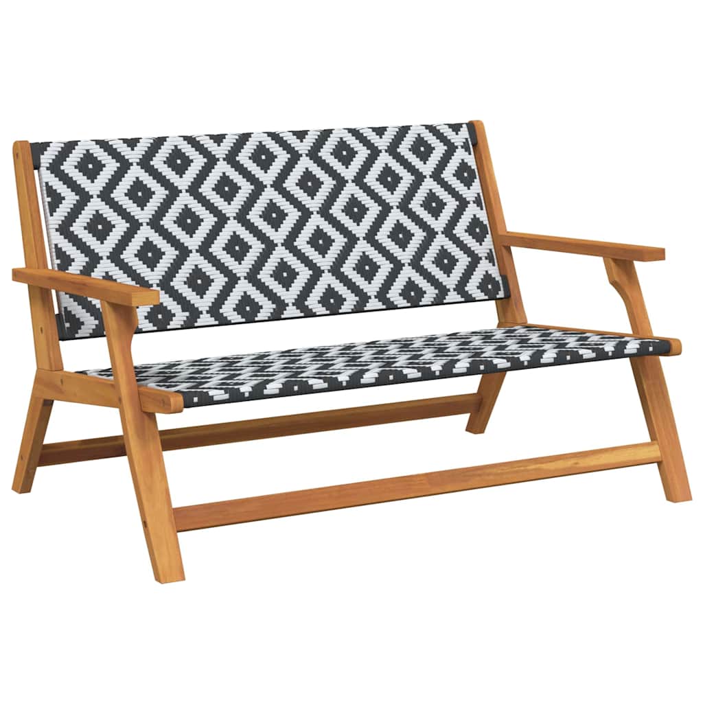 Garden Furniture White 122 x 78 x 73cm Solid Acacia wood