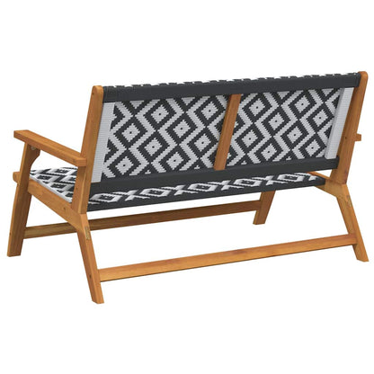 Garden Furniture White 122 x 78 x 73cm Solid Acacia wood