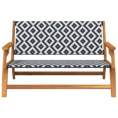 Garden Furniture White 122 x 78 x 73cm Solid Acacia wood