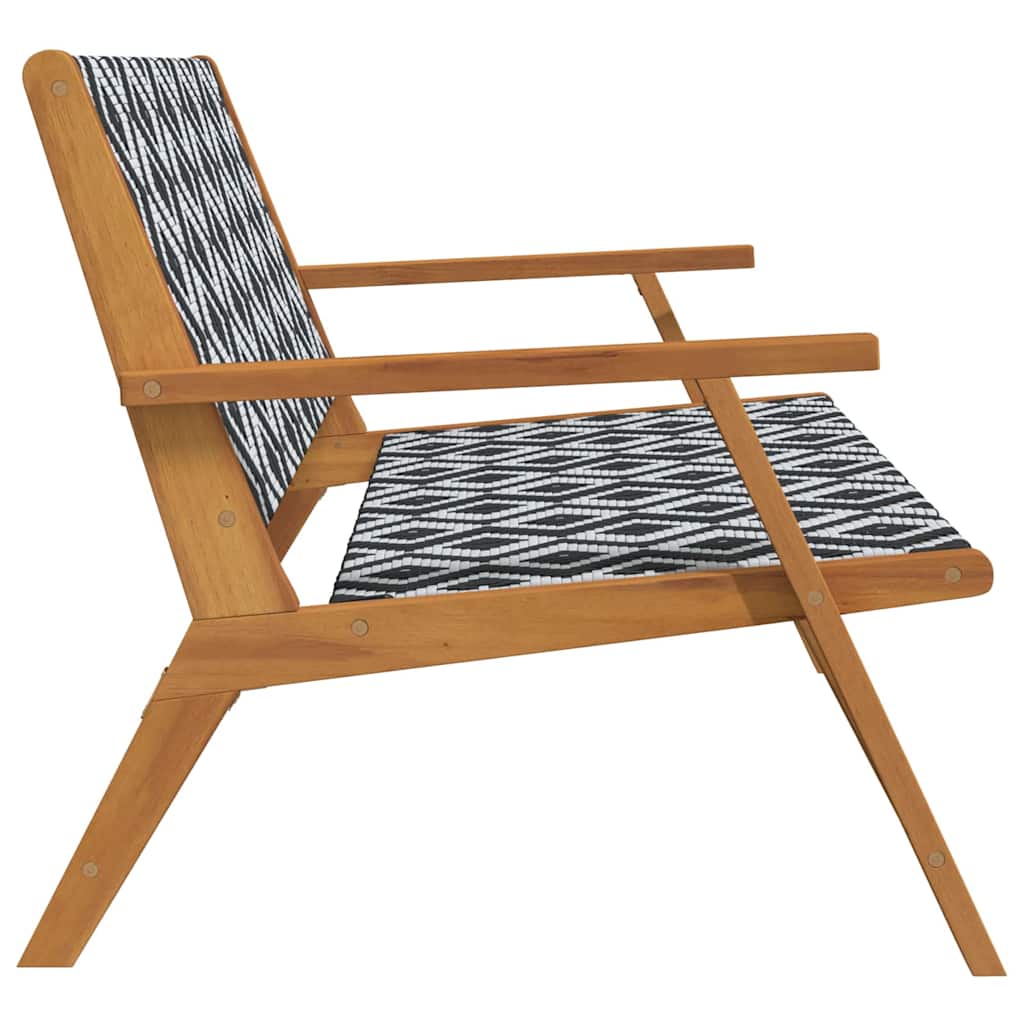 Garden Furniture White 122 x 78 x 73cm Solid Acacia wood