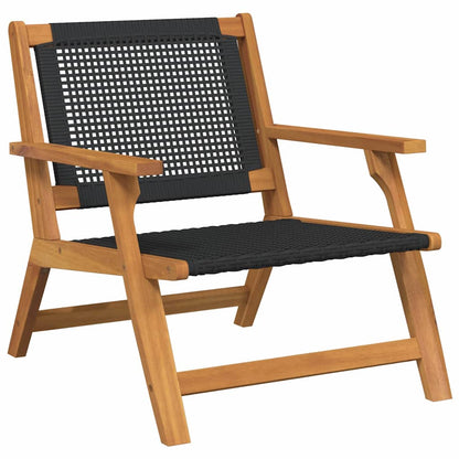 Garden Furniture 2 pcs Black 67 x 78 x 73cm Solid Acacia wood