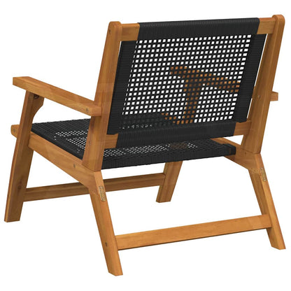 Garden Furniture 2 pcs Black 67 x 78 x 73cm Solid Acacia wood