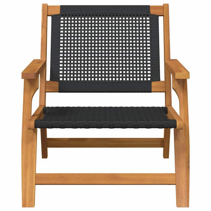 Garden Furniture 2 pcs Black 67 x 78 x 73cm Solid Acacia wood