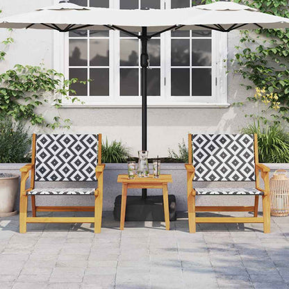 Garden Furniture 2 pcs White 67 x 78 x 73cm Solid Acacia wood
