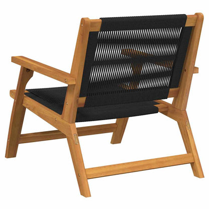 Garden Furniture 2 pcs Black 78 x 67 x 73cm Solid Acacia wood