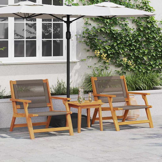 Garden Furniture 2 pcs Grey 78 x 67 x 73cm Solid Acacia wood