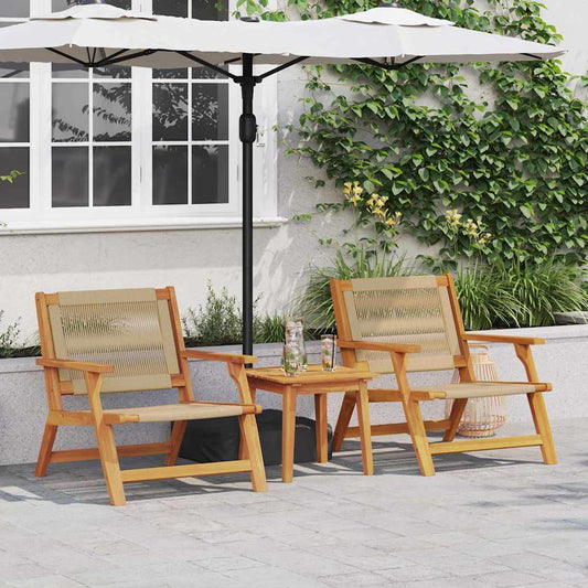 Garden Furniture 2 pcs Beige 78 x 67 x 73cm Solid Acacia wood
