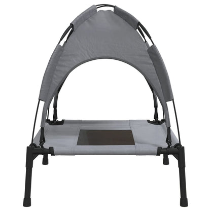 Dog Bed with Canopy Anthracite Oxford Fabric and Steel