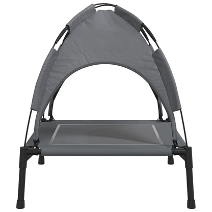 Dog Bed with Canopy Anthracite Oxford Fabric and Steel