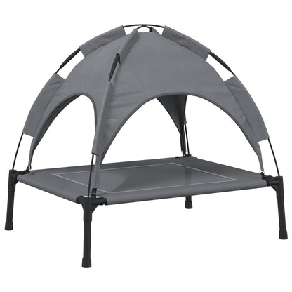 Dog Bed with Canopy Anthracite Oxford Fabric and Steel