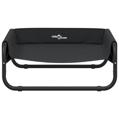 Elevated Dog Bed Anthracite Oxford Fabric and Steel
