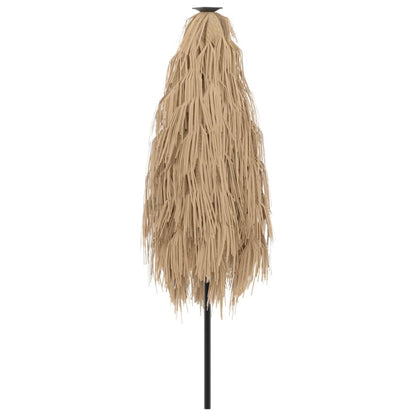 Garden Parasol with Steel Pole Brown 223x223x213 cm
