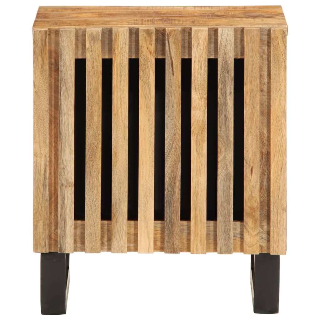 Bedside Cabinets 2 pcs 40x34x46 cm Solid Wood Rough Mango