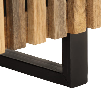 Bedside Cabinets 2 pcs 40x34x46 cm Solid Wood Rough Mango