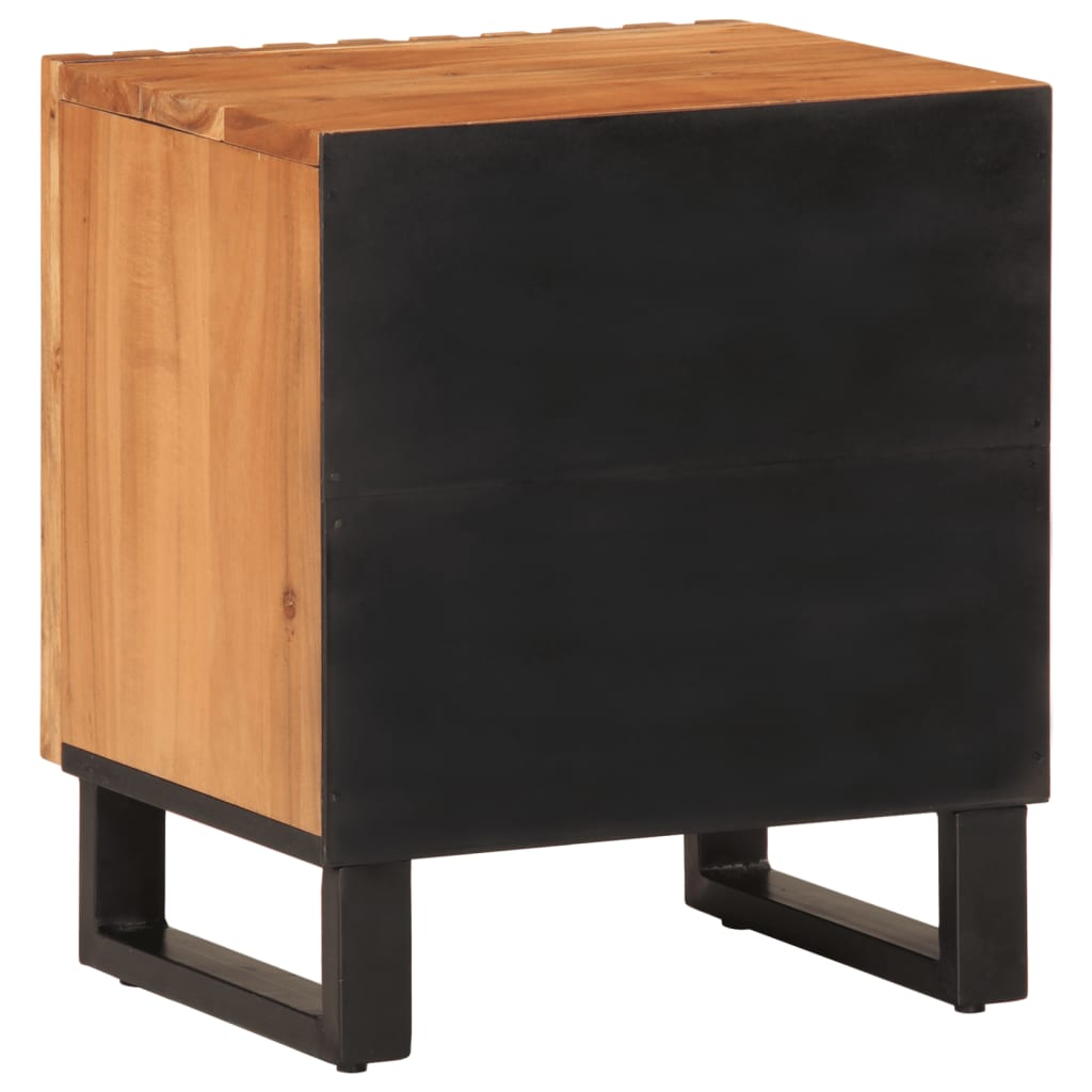 Bedside Cabinet 40x34x46 cm Solid Wood Acacia