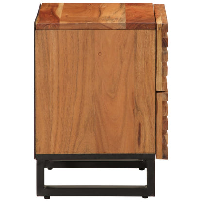 Bedside Cabinets 2 pcs 40x34x46 cm Solid Wood Acacia