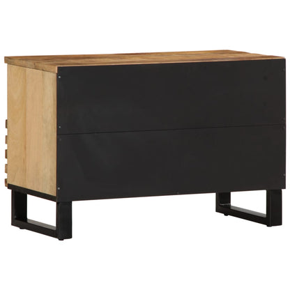 TV Cabinet 70x34x46 cm Solid Wood Rough Mango