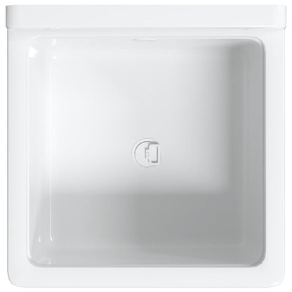 Sink Washbasin for Wall Mounting White 40x40x24 cm Resin