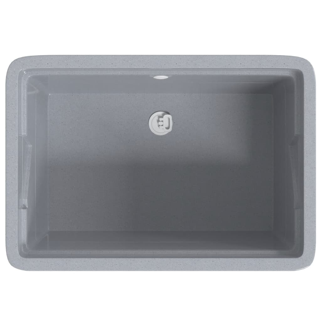 Laundry Tub Grey 59x41x75 cm Resin