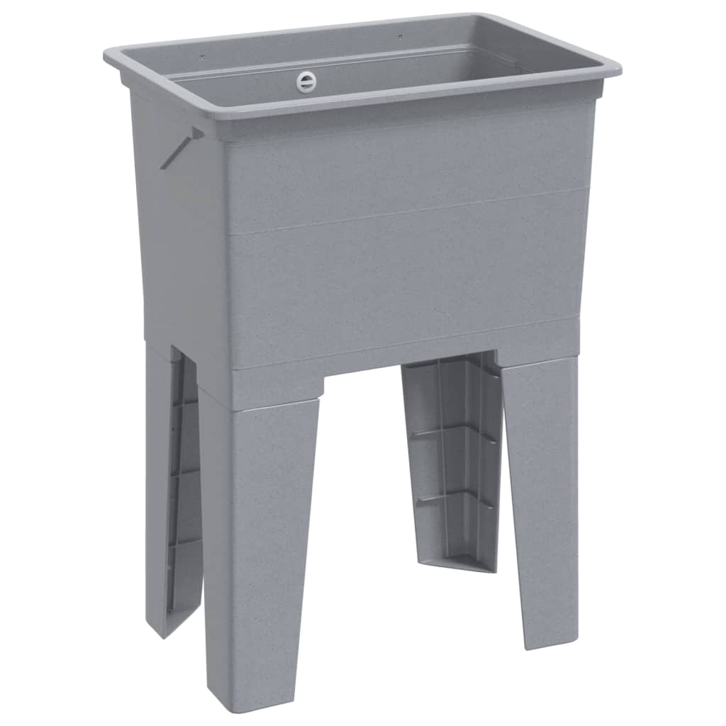 Laundry Tub Grey 59x41x75 cm Resin
