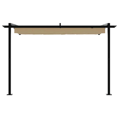 Wall Mounted Gazebo Taupe Steel
