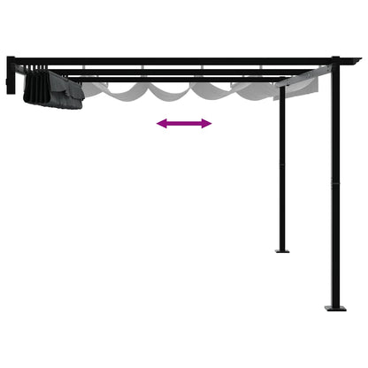 Wall Mounted Gazebo Anthracite Steel