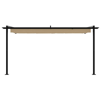 Wall Mounted Gazebo Taupe Steel