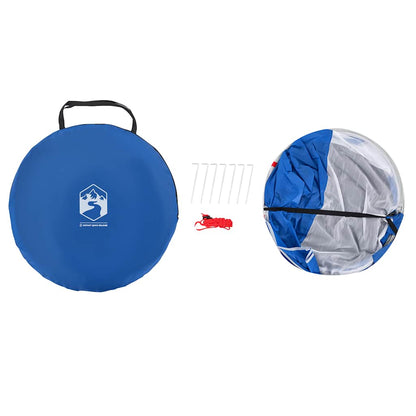 Beach Tent 2-Person Azure Blue Pop-up Waterproof