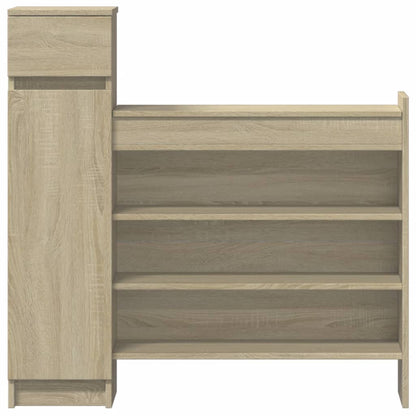 Shoe Cabinet Sonoma Oak 100.5x28x100 cm Engineered Wood