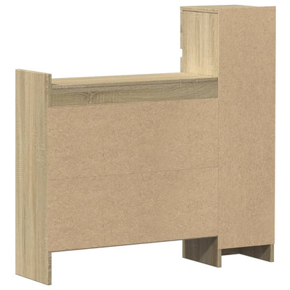 Shoe Cabinet Sonoma Oak 100.5x28x100 cm Engineered Wood