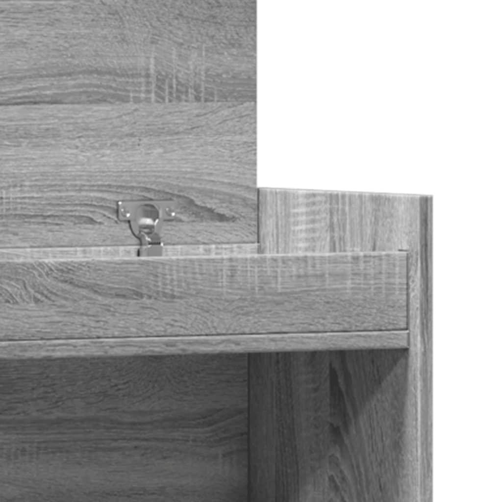 Shoe Cabinet Grey Sonoma 100.5x28x100 cm Engineered Wood