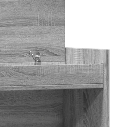 Shoe Cabinet Grey Sonoma 100.5x28x100 cm Engineered Wood