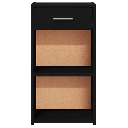 Bedside Cabinets 2 pcs Black 35x34x65 cm Engineered Wood
