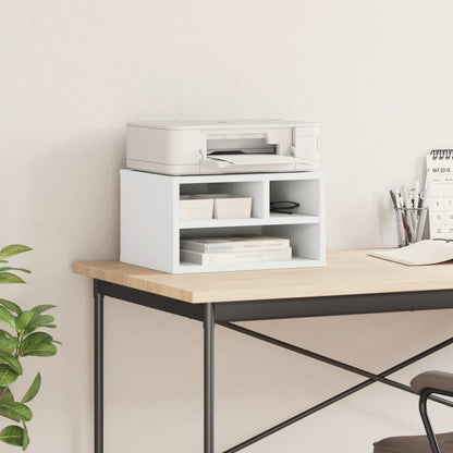 Printer Stand White 40x32x22,5 cm Engineered Wood