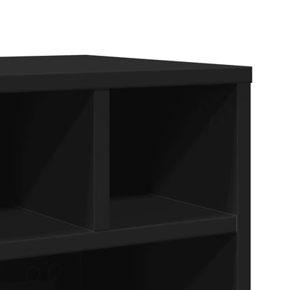 Printer Stand with Wheels Black 41x32x34,5 cm
