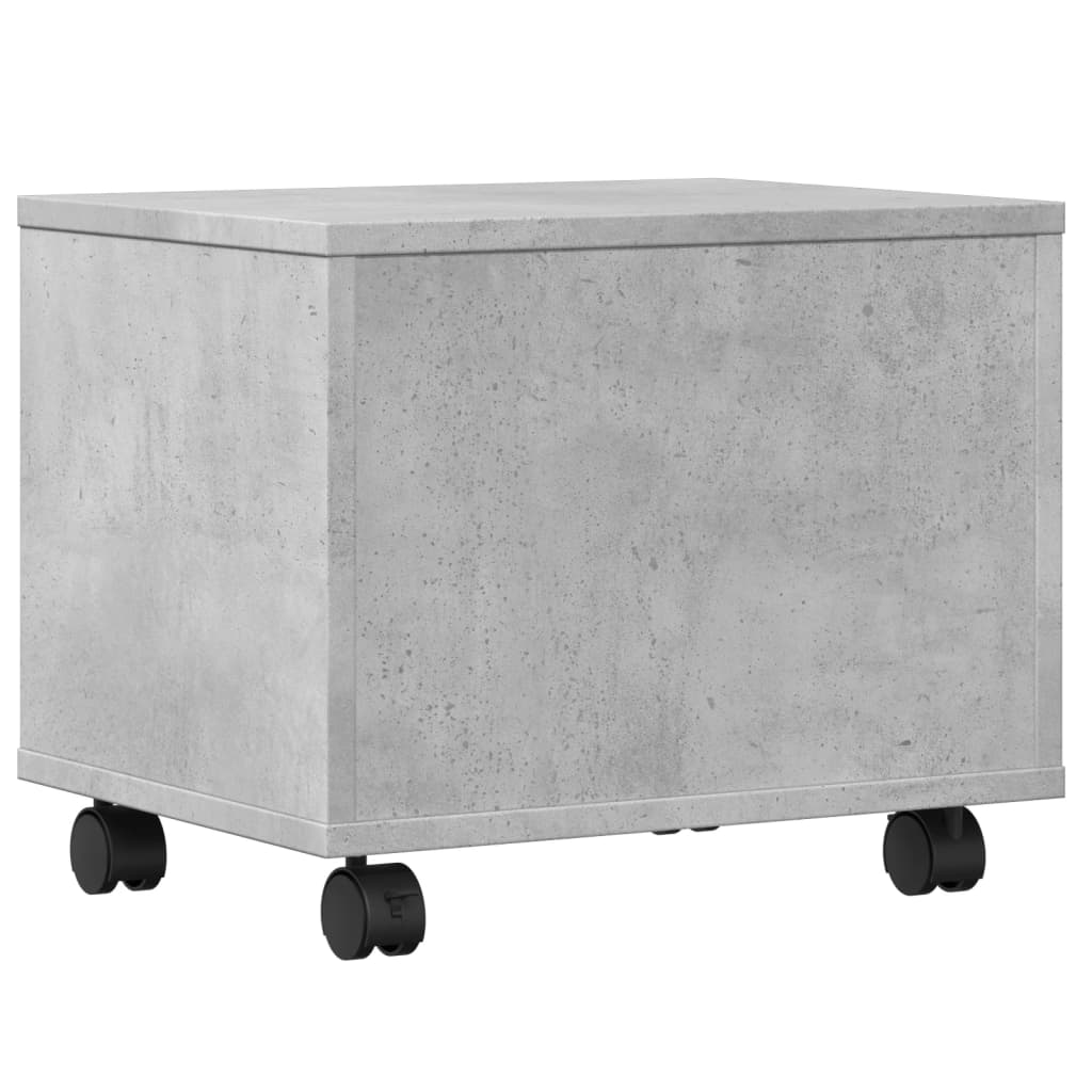 Printer Stand with Wheels Concrete Grey 41x32x34,5 cm
