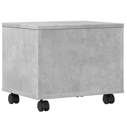 Printer Stand with Wheels Concrete Grey 41x32x34,5 cm