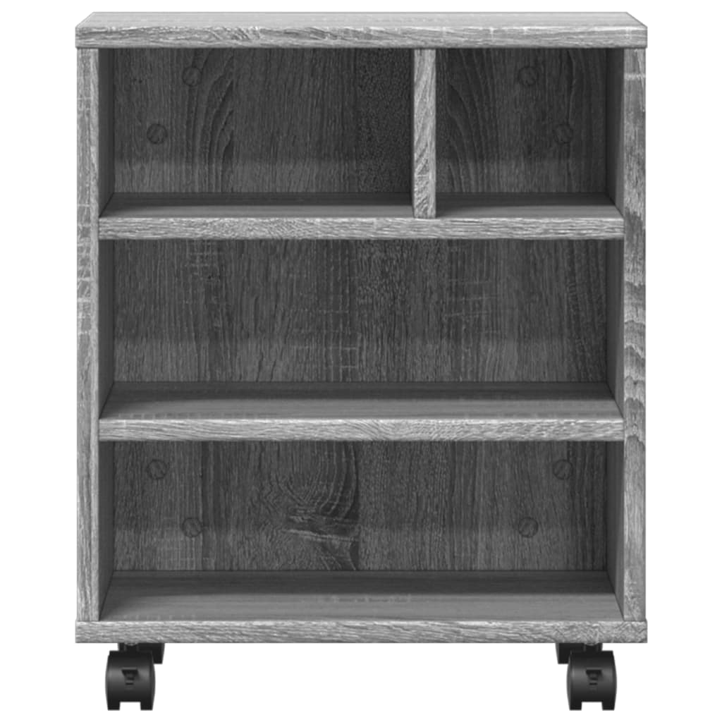 Printer Stand with Wheels Grey Sonoma 41x32x48 cm