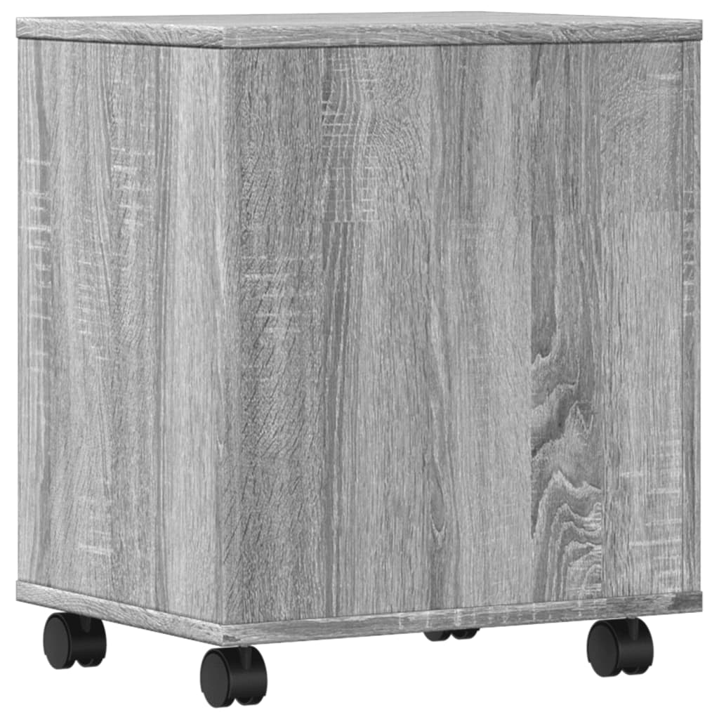 Printer Stand with Wheels Grey Sonoma 41x32x48 cm