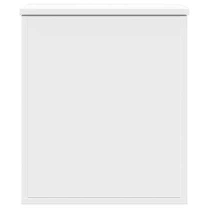 Storage Box White 40x42x46 cm Engineered Wood