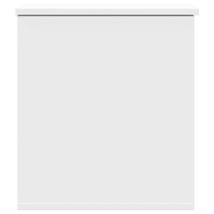 Storage Box White 40x42x46 cm Engineered Wood